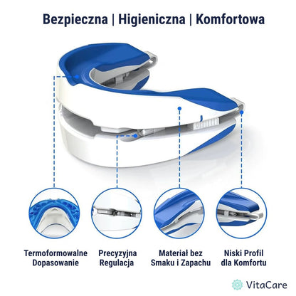 SleepCare® - Nakładka Przeciw Chrapaniu i Bezdechowi