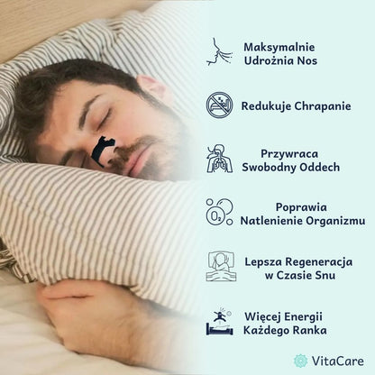 NoseFlow® – Plastry na Chrapanie i Udrożnienie Nosa - VitaCare - 