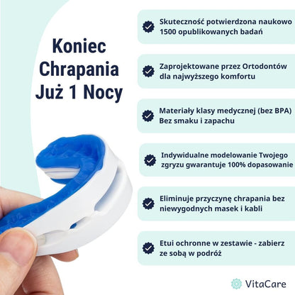 SleepCare® - Ustnik Przeciw Chrapaniu i Bezdechowi - VitaCare - 