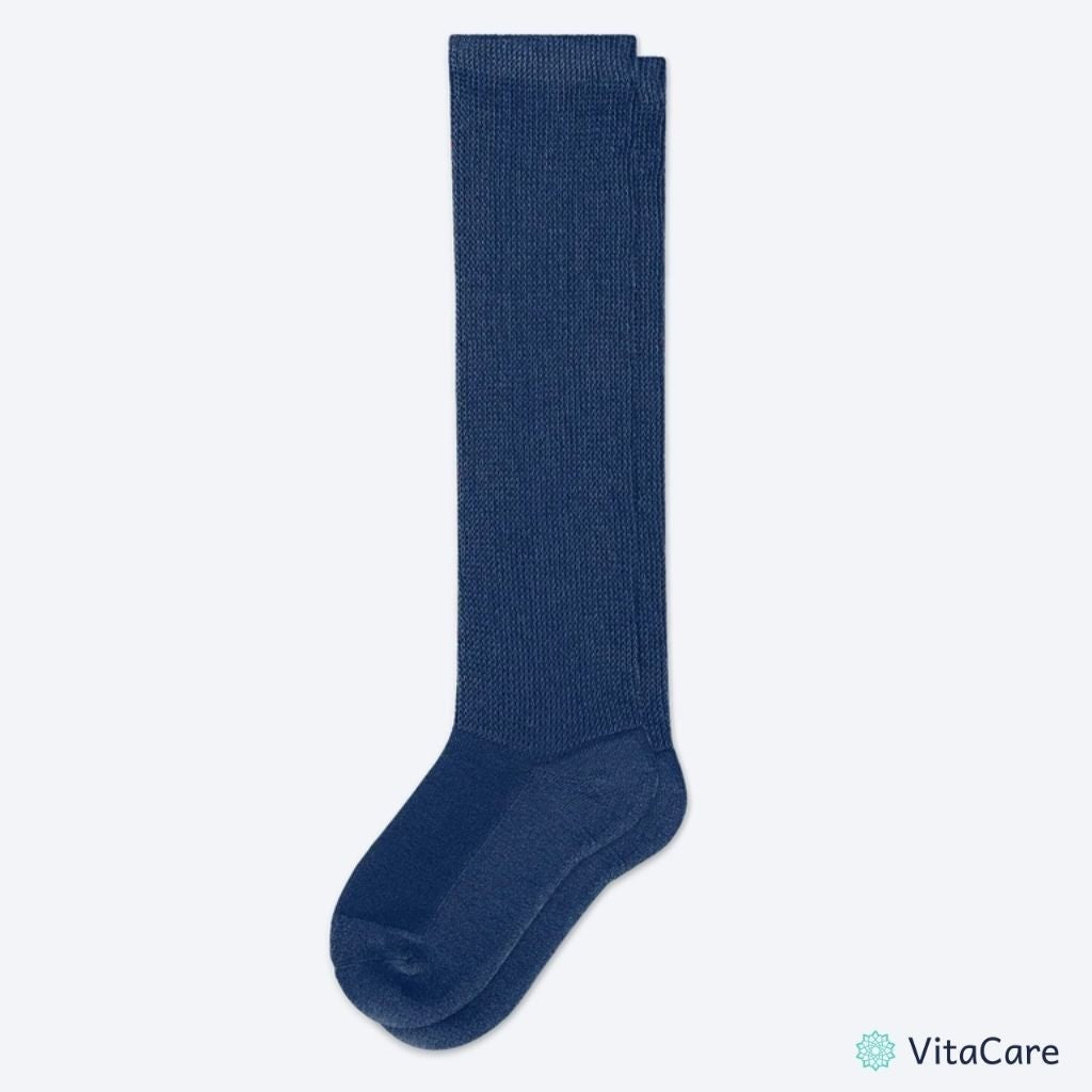 VenoCare Plus® - Granatowe Skarpety Kompresyjne Plus Size - VitaCare - 