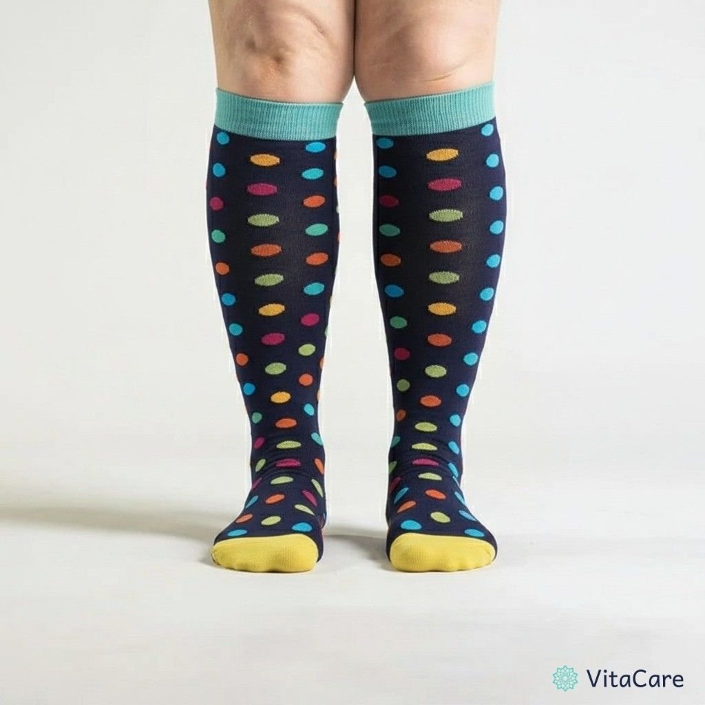VenoCare Plus® - Grochy Skarpety Kompresyjne Plus Size - VitaCare - 