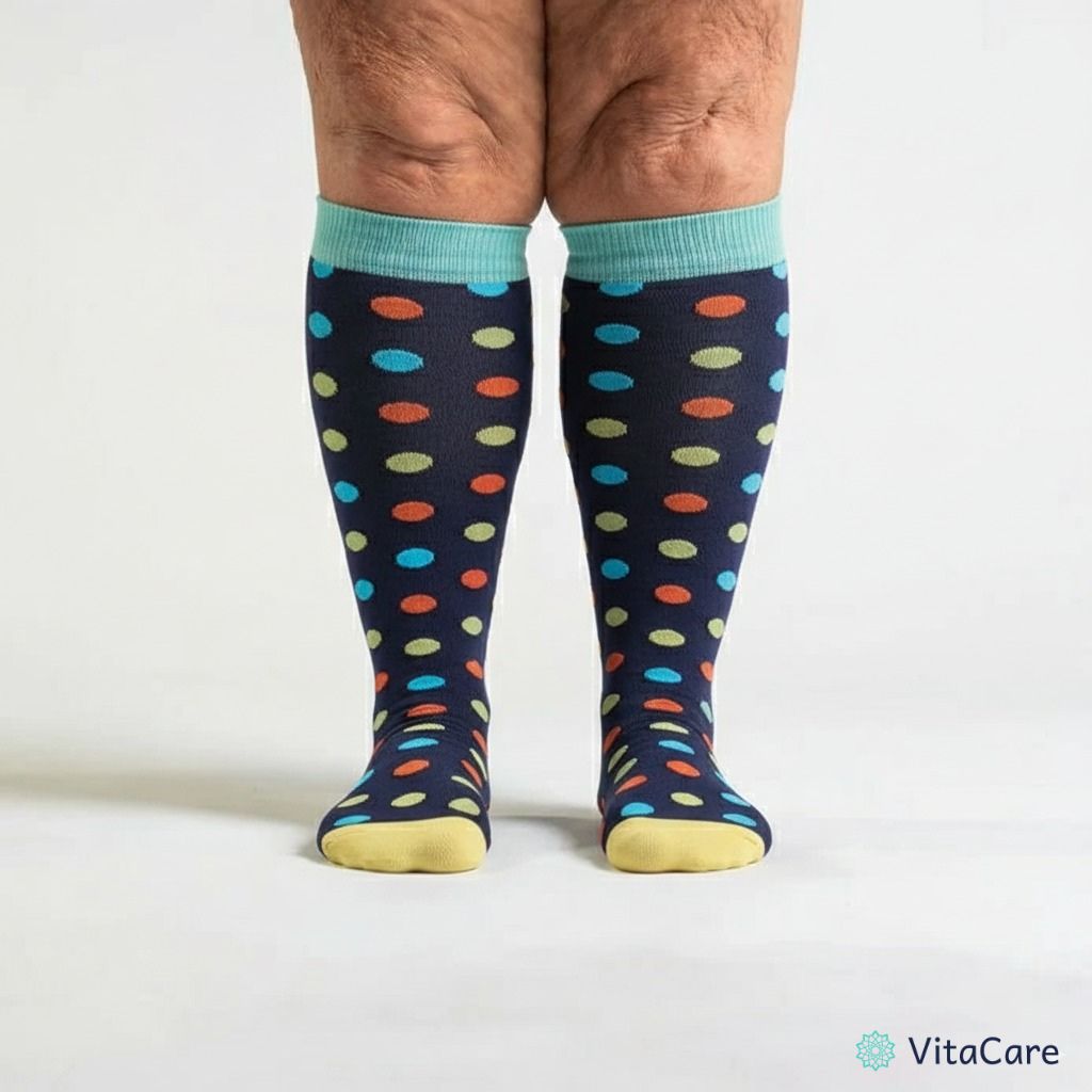 VenoCare Plus® - Grochy Skarpety Kompresyjne Plus Size - VitaCare - 
