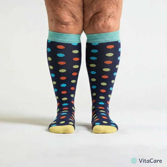 VenoCare Plus® - Grochy Skarpety Kompresyjne Plus Size - VitaCare - 