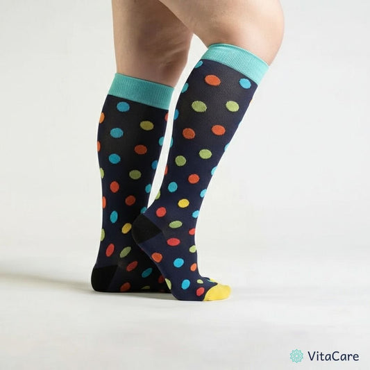 VenoCare Plus® - Grochy Skarpety Kompresyjne Plus Size - VitaCare - 