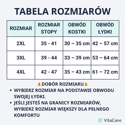 VenoCare Plus® - Malinowy ZygZag Skarpety Kompresyjne Plus Size - VitaCare - 