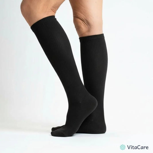 VenoComfort® – Skarpety Kompresyjne na Obrzęki, Żylaki i Ból (Czarne) - VitaCare - 