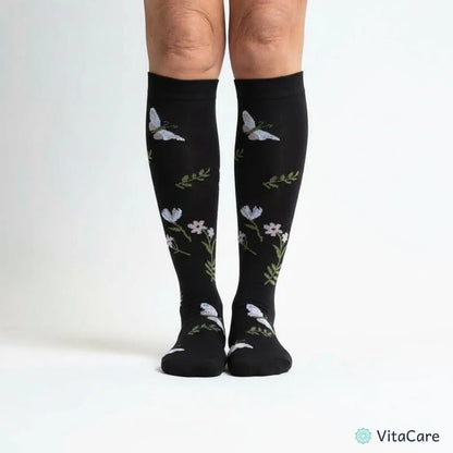 VenoComfort® – Skarpety Kompresyjne na Obrzęki, Żylaki i Ból (Czarny Ogród) - VitaCare - 